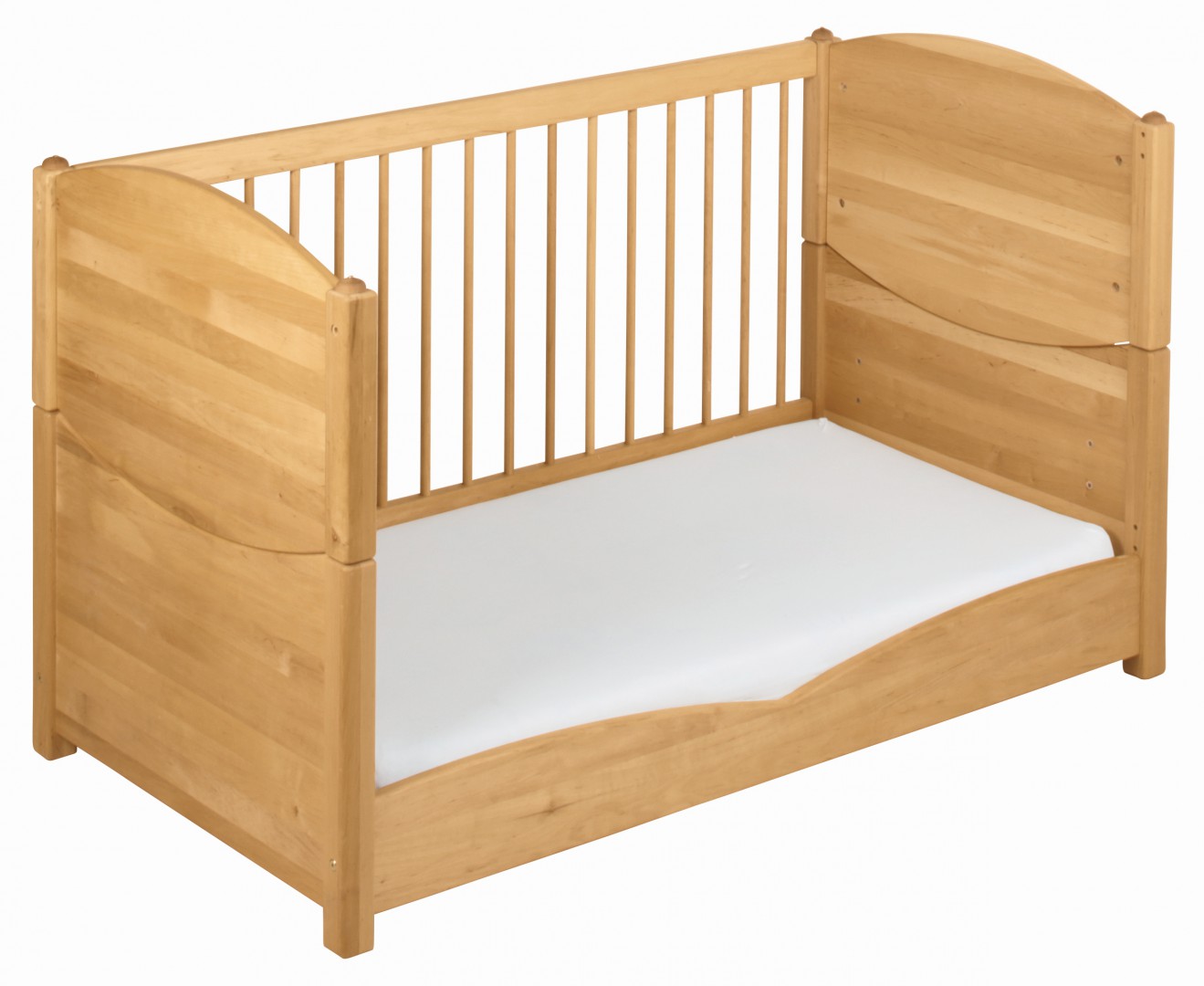 BioKinder™ Babybett Kinderbett mit Betthimmelhalter 70x140 Bio